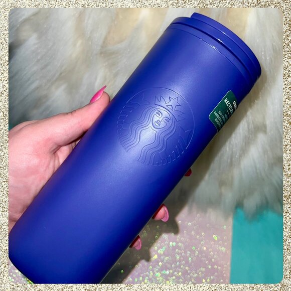 💜 ♻️ 2025 Starbucks Purple/Blue Recycled 6 Piece Collection NWT - Picture 4 of 12